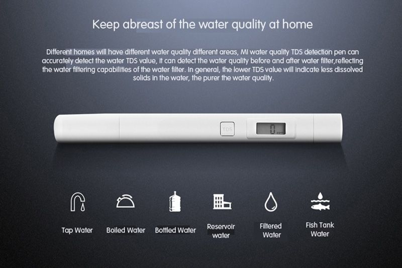 Original Xiaomi Mi TDS Tester Detection Pen for Measuring Water Quality Purity 