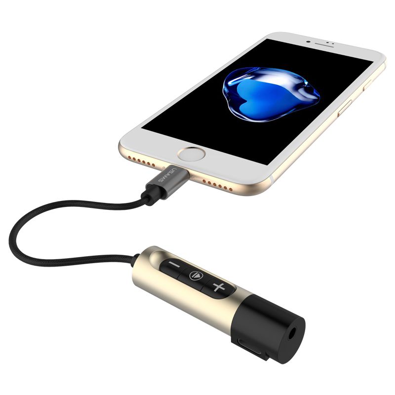  Lightning to 3.5mm Adapter Cable Support Volume Control and Charging