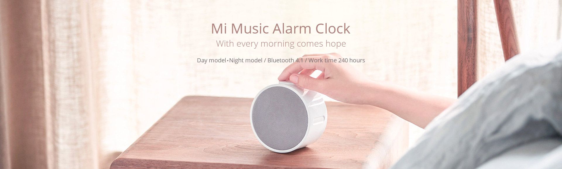 Xiaomi Mi Music Alarm Clock Clock with speaker,Bluetooth 4.1,Day