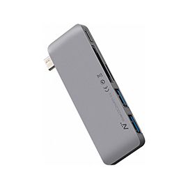 NetEase USB-C Multifunction Converter 5 in 1 USB-C Converter Adapter with Two USB 3.0 ports One USB-C port One SD card slot and One MicroSD card slot for MacBook,ChromeBook and Other USB-C Devices