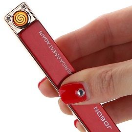 UOPASD USB Rechargeable Lighter Uopasd Windproof Mini Coil Lighter No Gas Flameless Cigarette Lighter