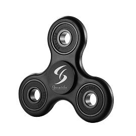 Open Up To Love Fidget Spinner High Speed Tri-Spinner Fidget Toy Stress Reducer with Premium Bearing Hand Fidget Spinner Perfect for ADD,ADHD,Anxiety,Autism Adult and Children(Black)