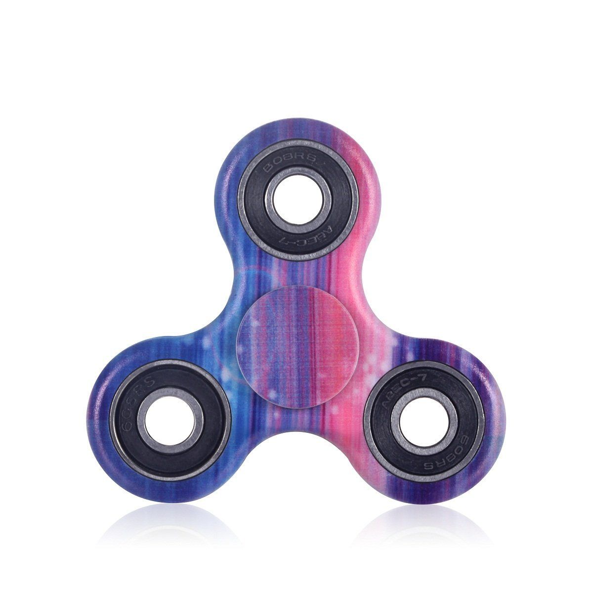 MerryXD Fidget Hand Spinner Toy Blue and Pink Premium Bearing High Speed Perfect For ADD, ADHD, Anxiety, and Autism Adult Children