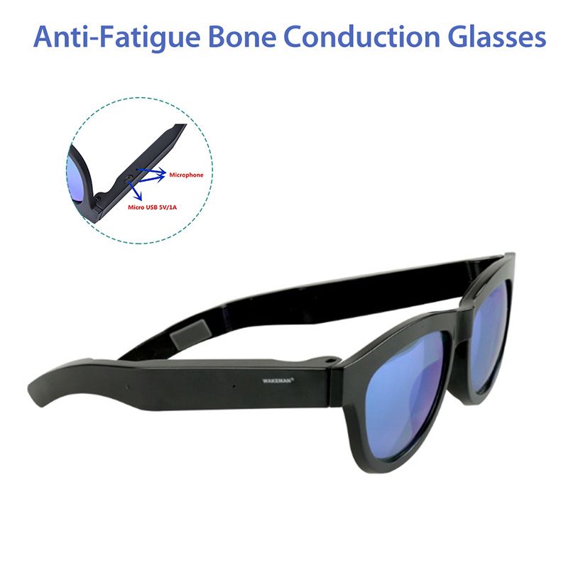 Wakeman Bone Conduction Bluetooth Anti-sleep Smart Sunglasses