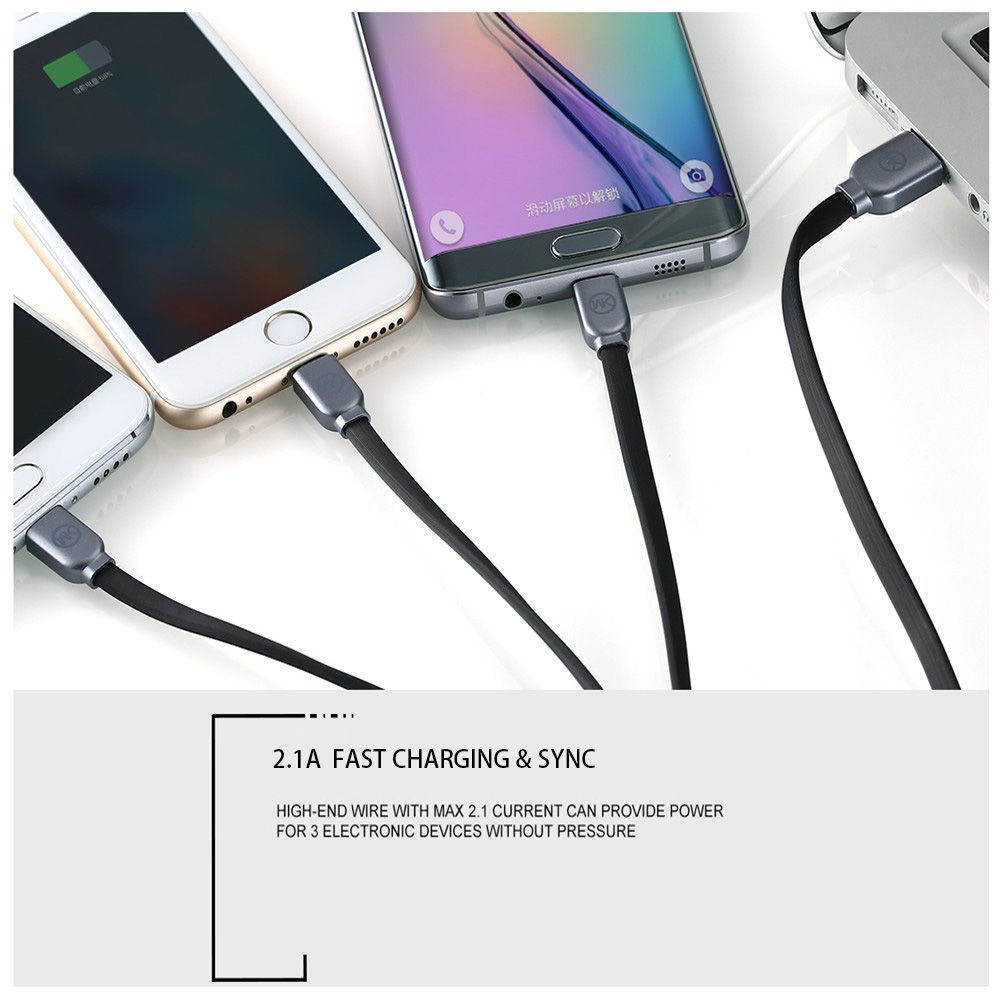 USB Type C / Lightning / Micro 3 in 1 Charging Cable 3.3Ft/1m (White)