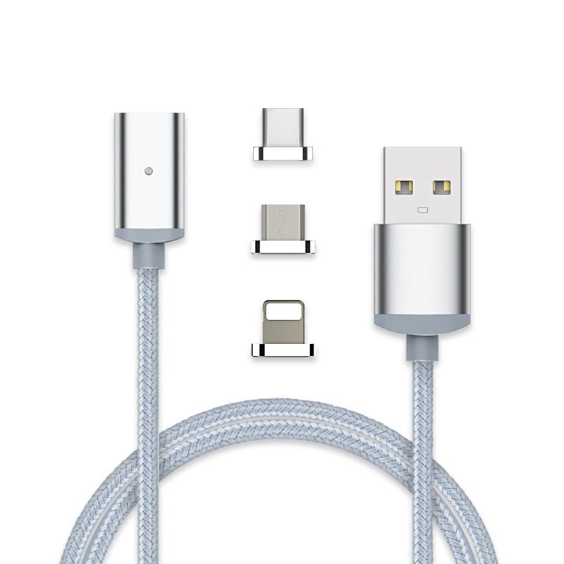 3 in 1 Magnetic Charging Cable Type C Micro USB Lightning