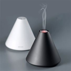 MIGIAOKES Creative Flame Ultrasonic Cool Mist Humidifier Unique Flame Design, 1.5 L Water Tank, Automatic Shut-Off, and Night Light Function