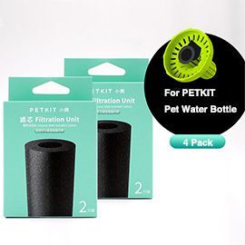Two Unit(4 Pack) Filtration for PETKIT Pet Water Bottle 