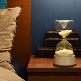 Hourglass Night Light 4 Colors Beside Sleeping Touch Sensor Table Lamp 