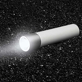 Xiaomi 240Lm LED Portable Flashlight (White) Powered by Lithium-ion Battery (3350mAh)