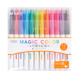 M&G Colors Erasable Marker 12 Assorted Colors, 6-Pack/12-Pack, For Drawing, Marking or Kids Doodle