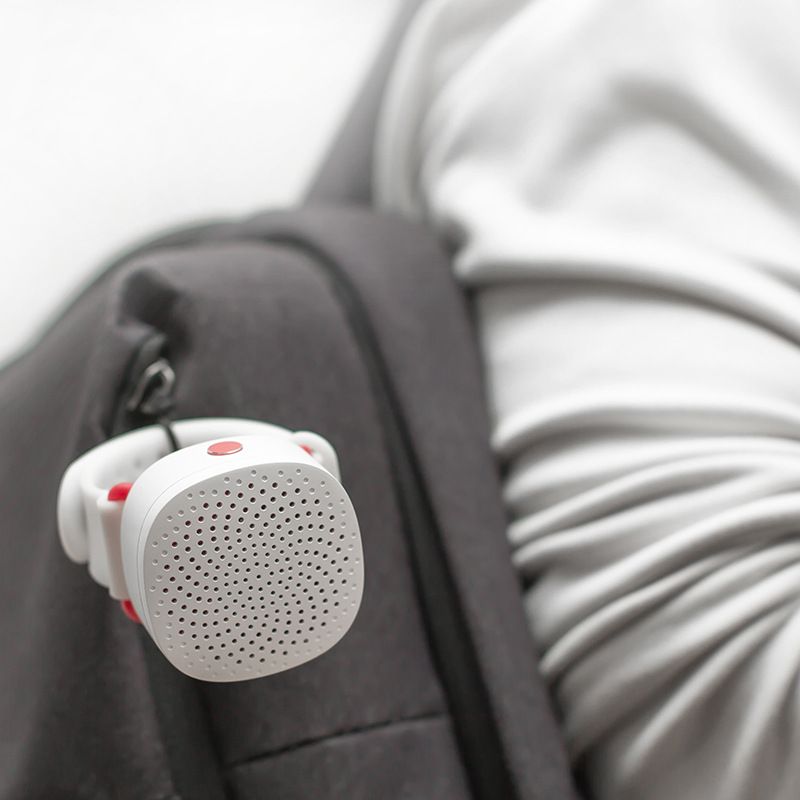 ManlnWhite Mini Bluetooth Speaker Wearable On Wrist