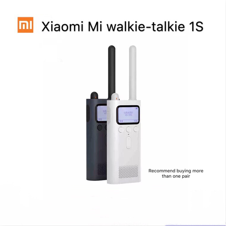 Xiaomi Mijia Walkie Talkie Outdoors, civil rechargeable, thin high-power, compact and portable handheld walkie-talkie（Recommend buying more than one pair)