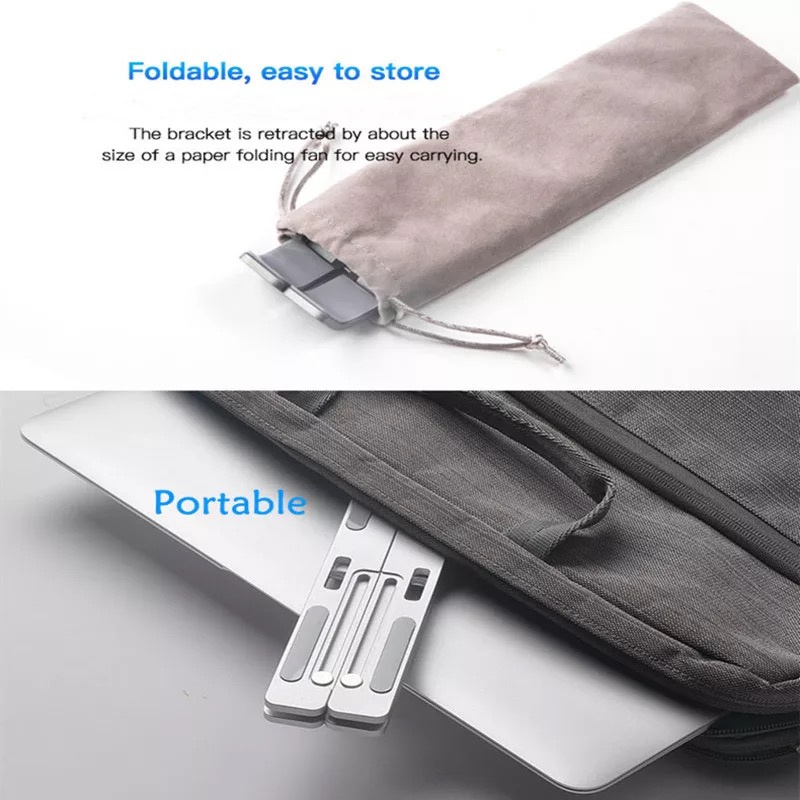 Portable Table Aluminum Laptop Support for iPad Macbook Notebook