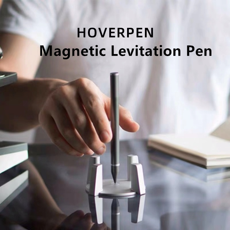 HOVERPEN Magnetic Levitation Pen Titanium aluminum pen, forged metal, no gyro, no power, focus on writing.