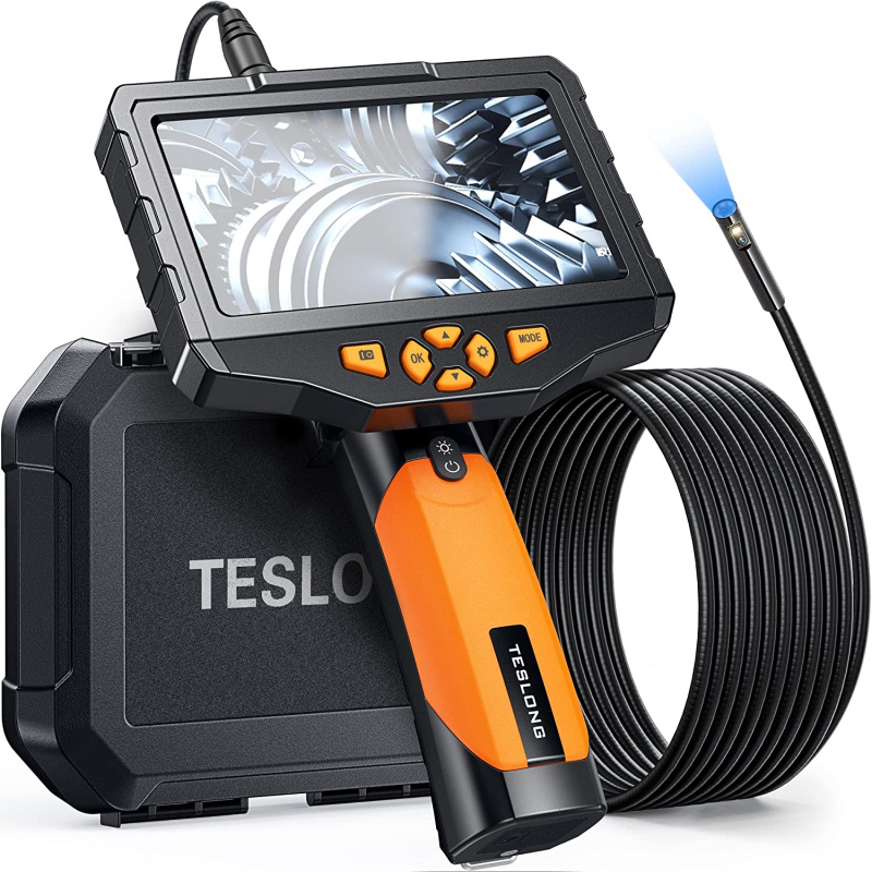 Teslong NTS300 Professional Endoscope Industrial Flexible camera 4.5inch color LCD screen,720P high definition for image capture and video recording
