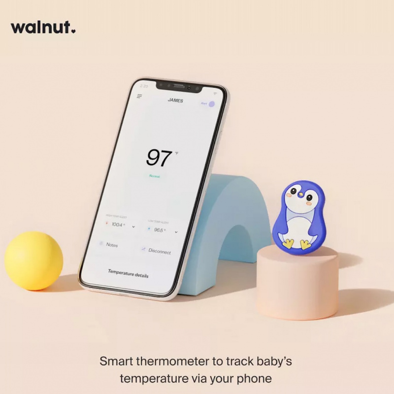 Smart Baby Thermometer Real-Time Continues Monitoring With Fever Alarm Monitor Chest Sticker Thermometer For Kids Adults  With Fever Alarm Monitor Chest Sticker Thermometer For Kids Adults