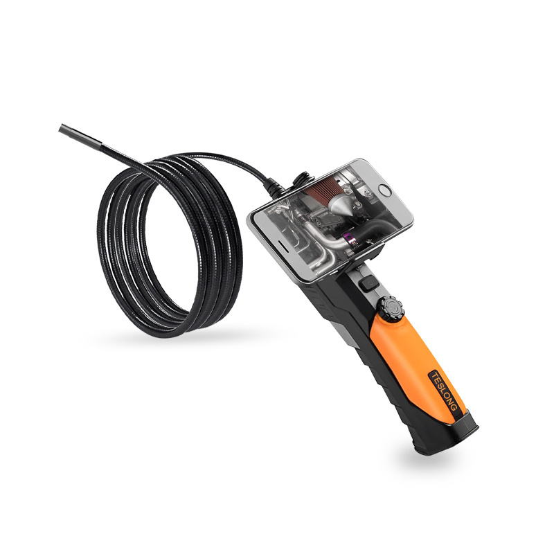 Teslong WF200 Wireless Inspection Endoscope Semi Rigid Probe, 1.0 Megapixel CMOS HD Camera, Made for iPhone iPad Android Smartphone PC 
