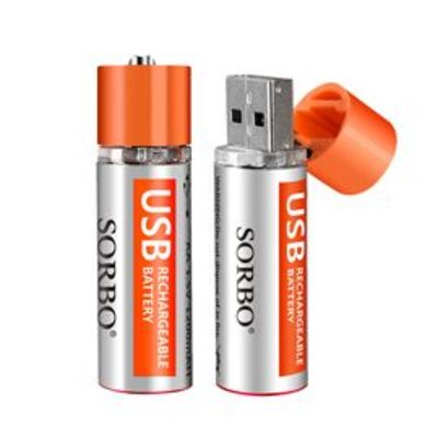 SORBO USB Rechargeable Batteries Lipo AA
