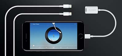 Kucable makes your iPhone deliver power in and audio out at the same time